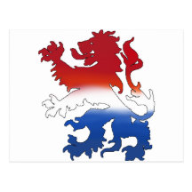 Dutch lion Netherlands flag gear Postcards