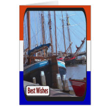 Dutch sail training vessel at Enkhuizen Cards