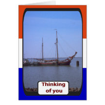 Dutch sail training vessel, Ijselmeer Greeting Card
