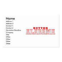 Dutton, Alabama Business Card Templates