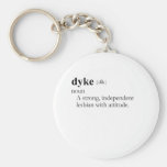 DYKE / GAY SLANG T-SHIRT KEYCHAINS