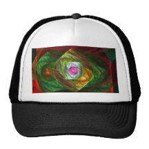 Dynamic Connections Abstract Art Hat