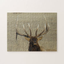 E0029 Bull Elk Jigsaw Puzzles