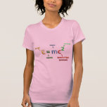 E = MC^2. E equals MC Squared NERD SHIRT - Pink