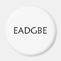 EADGBE (Guitar Strings) Refrigerator Magnet