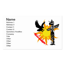 Eagle, Eagle Totem, & Feather design Business Card Templates