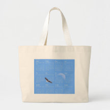 Eagle Moon Sky Canvas Bag