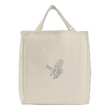 Eagle Outline Embroidered Bag