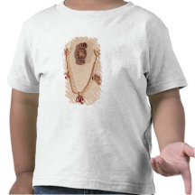 Eagle-shaped brooch and a necklace t shirts