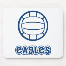 Eagles Volleyball Blue Mousepad