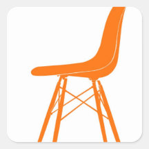 Eames moulded plastic side chair square stickers
