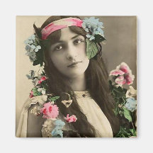 Early Flower Child Fridge Magnets