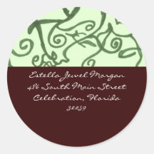 Earth Colours Round Stickers