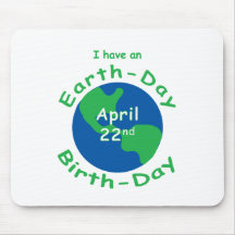 Earth Day Birthday Mouse Mats