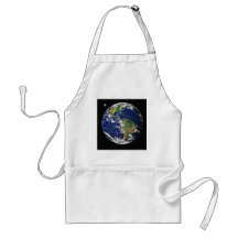 Earth from space apron