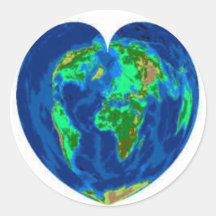 Earth Heart Sticker