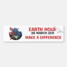 Earth Hour March Bumper Sticker