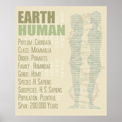 Earth Human Print