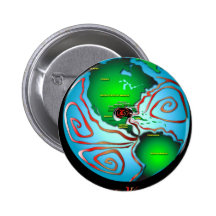 Earth is Bleeding Pinback Buttons