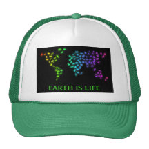 Earth is life mesh hats
