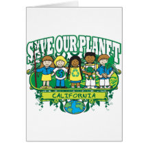 Earth Kids California Greeting Card
