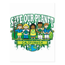 Earth Kids California Post Cards