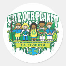 Earth Kids California Sticker