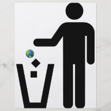 Earth Litter Disposal Flyer Design