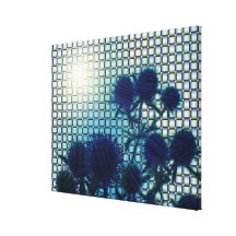 Earth Solar Rays. #2 blue Stretched Canvas Print