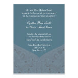 Earth Tone Blue Wedding Invitation