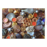 Earth Tone Buttons Greeting Card