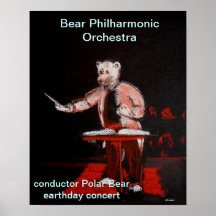 earthday concert by conductor Polar Bear Print