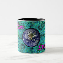 Earthday: Everyday... coffee-cup-graph-swirl Mug