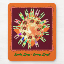 Earthday Round The World Mousepad