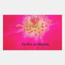 Earth's an Illusion Rectangle Sticker