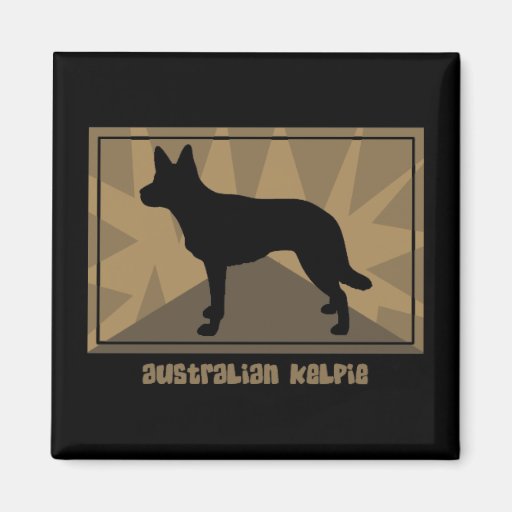 Earthy Australian Kelpie Gifts Fridge Magnet