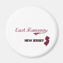 East Hanover New Jersey City Classic Magnets
