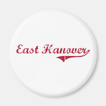 East Hanover New Jersey Classic Design Refrigerator Magnets