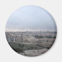 East Jerusalem from the Mount of Olives Fridge Magnets
