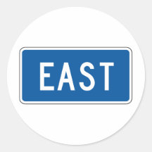 East Street Sign Sticker