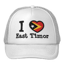 East Timor Flag Mesh Hats