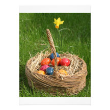 Easter Basket Custom Invitations