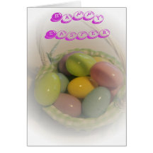 easter basket greeting card