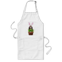 Easter Basset Hound dog Aprons