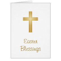 Easter Blessings/religious Greeting Card
