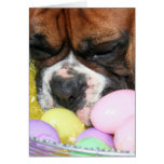 Easter Boxer greeting card