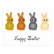 Easter Bunnies Post Cards