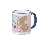 Easter Bunny and Butterfly Coffee Mugs