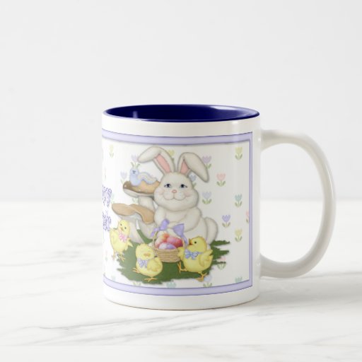 Easter Bunny and Chicks Coffee Mug