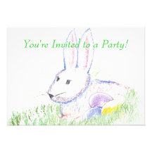 Easter Bunny Custom Invites